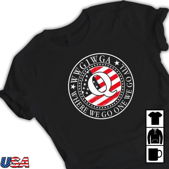 Wwg1wga Qanon Flag Emblem 2023 Sweatshirt