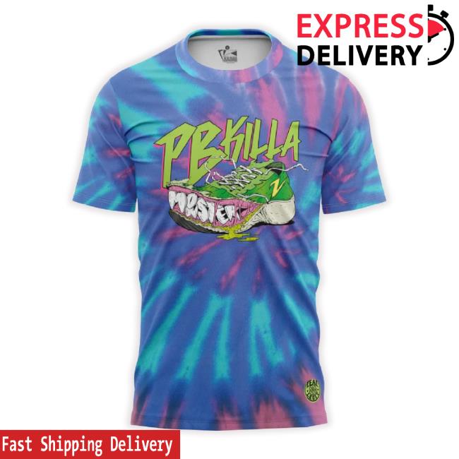 Zeal 'Pb Killa Monster' Blue Tie Dye New Shirt