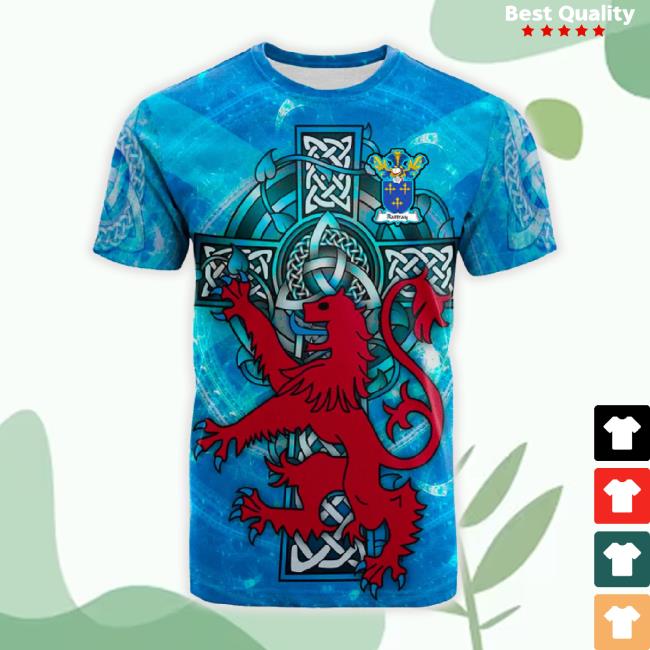 1Sttheworld Tee - Rattray Family Crest Scottish Lion With Thistle Patterns t-shirt, hoodie, tank top, sweater and long sleeve t-shirt