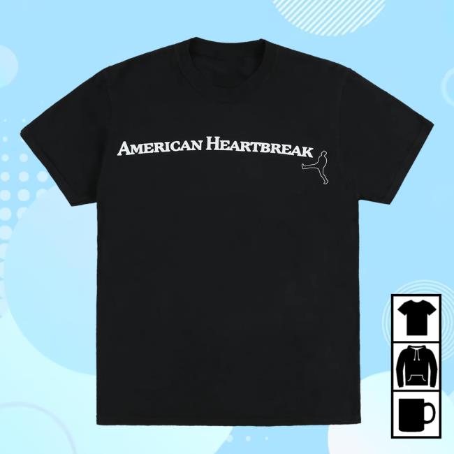 Zach Bryan Shop American Heartbreak Black Sweatshirt