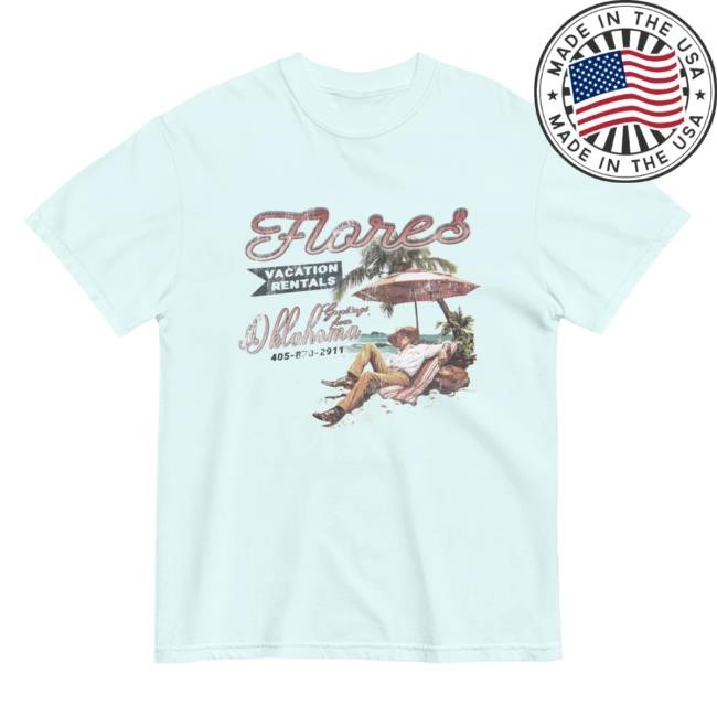 Wyatt Flores Flores Vacation Rental Chambray Short Sleeve Tee – Wyatt Flores Merch Shop